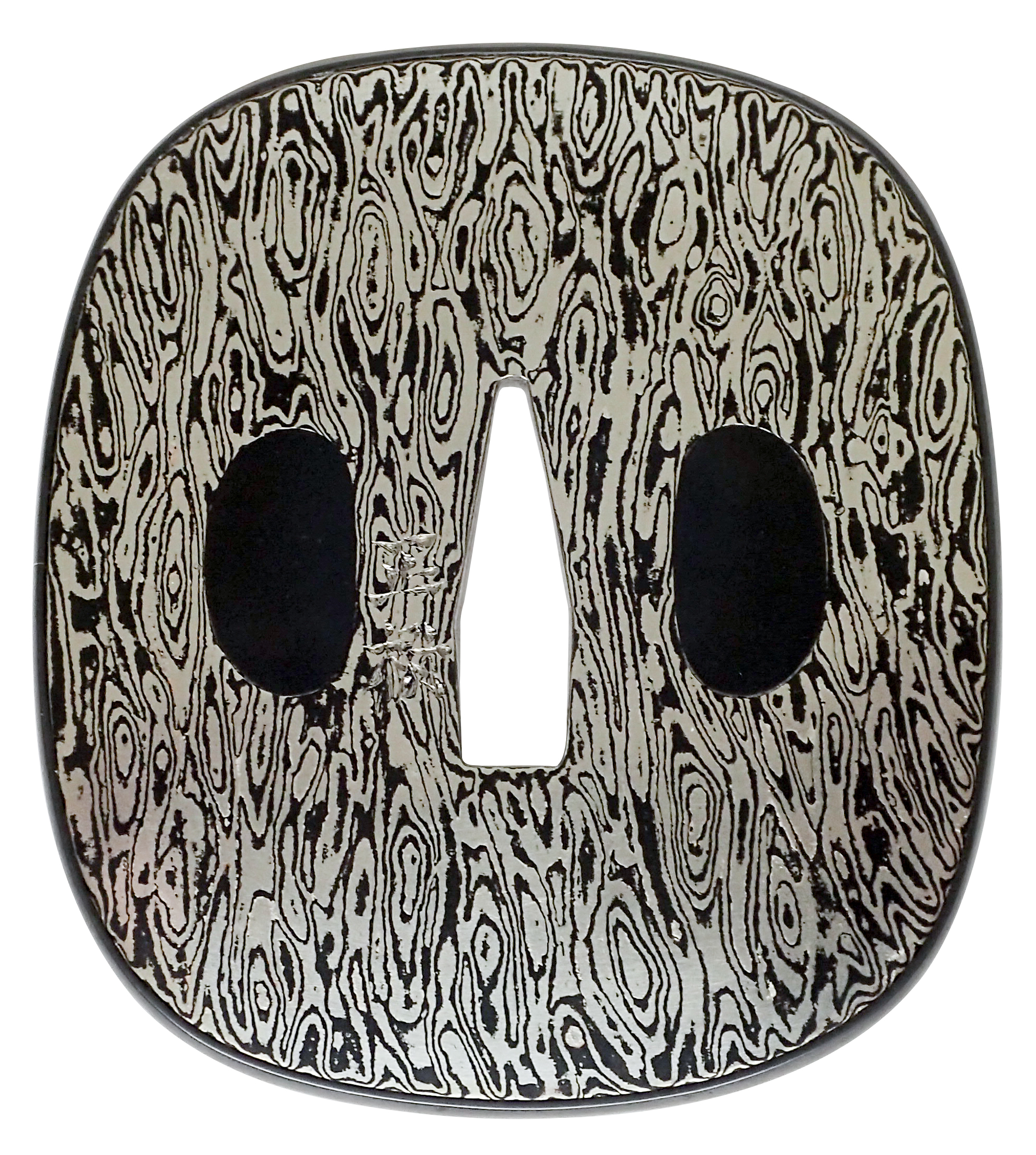 Aorigata Mokume Gane Tsuba