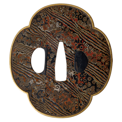 Mokume Gane Tsuba Unsigned　Front side