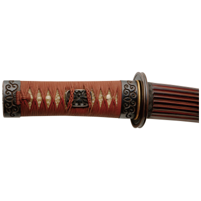 Wakizashi with design of guri scrolls