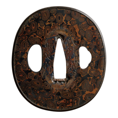 Mokume Gane Tsuba Made by Tsunetada