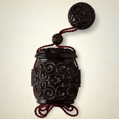 Tobacco box and Netsuke