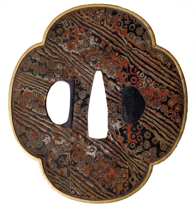 Mokkôgata Mokume Gane Tsuba