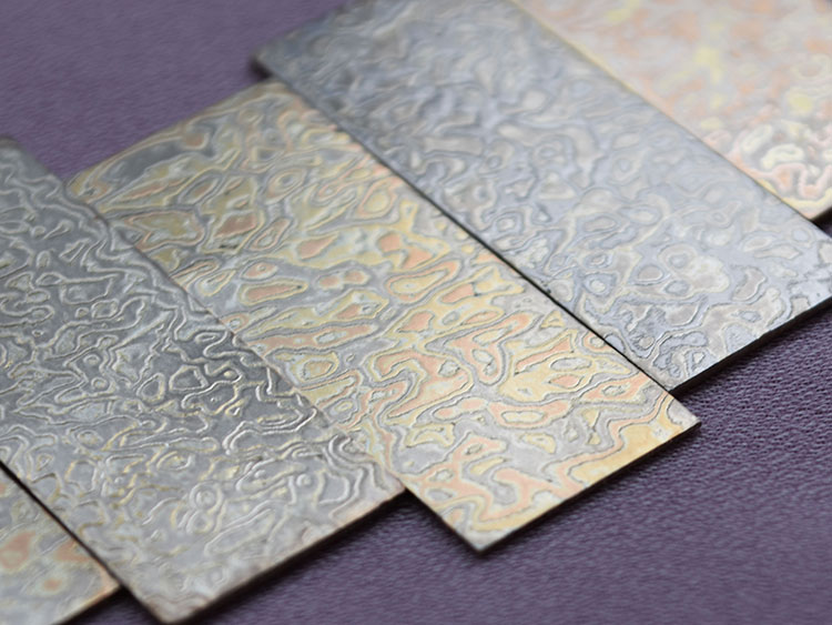 Pattern type of Mokume Gane